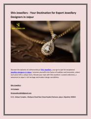 Shiv Jewellers - Your Destination for Expert Jewellery Designers in Jaipur.pdf