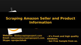 Scraping Amazon Seller and Product Information.pptx