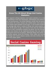 Know The All About Bingo And Casino Statistics .pdf